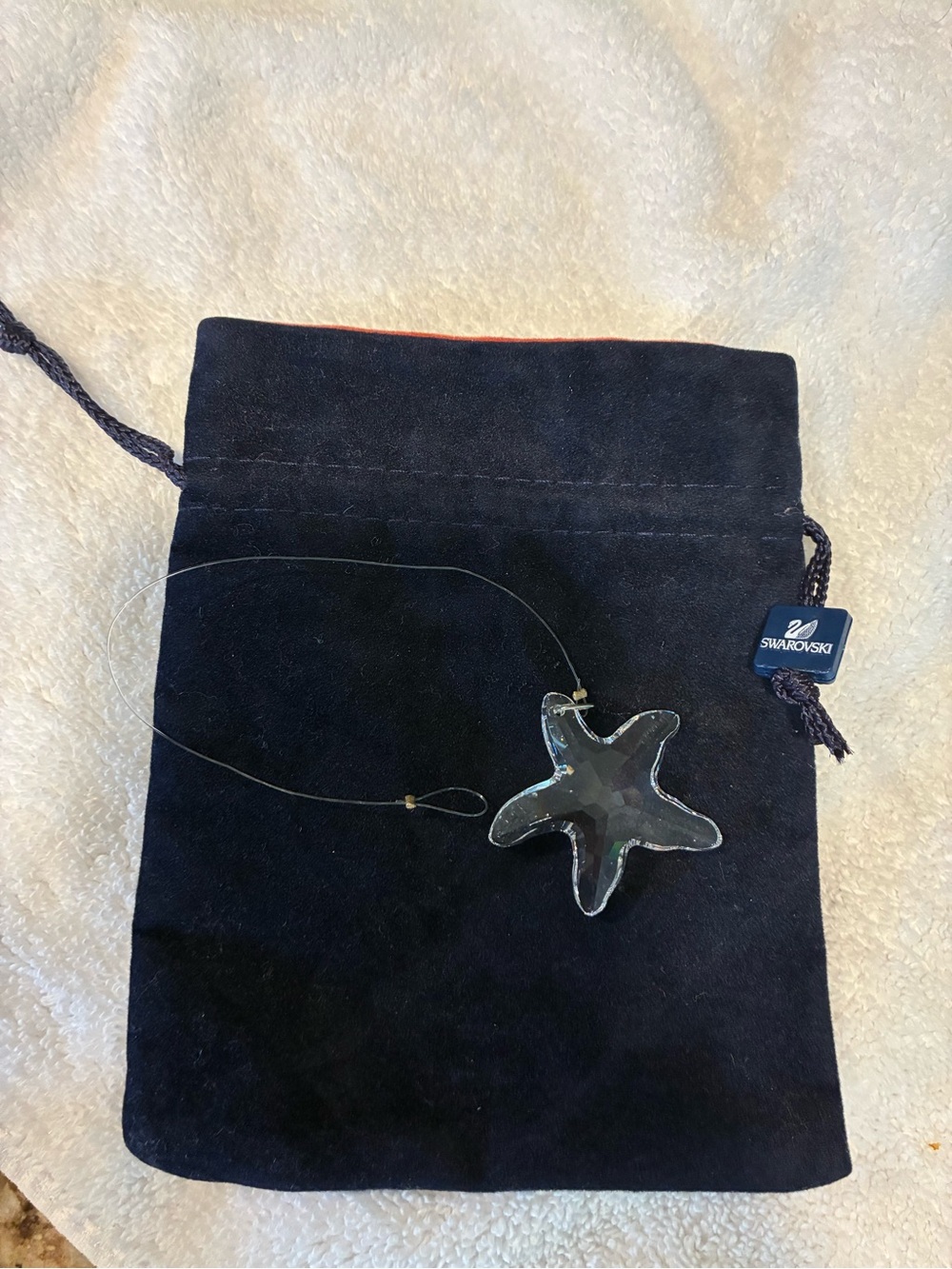 Swarovski Clear Crystal Starfish Pendant